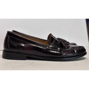 Cole Haan Pinch Tassel 03507 Dress Loafers Burgundy Leather Mens Size 11.5 D EUC